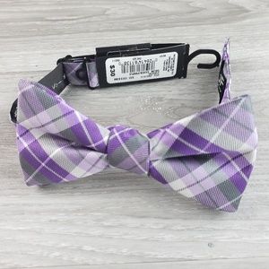 J. Ferrar bow tie purple plaid